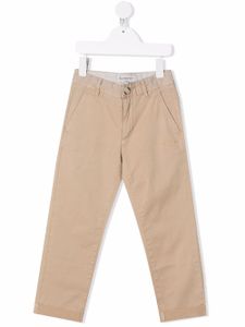 Woolrich Kids pantalon chino à logo brodé - Tons neutres