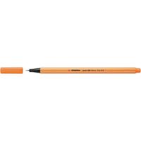 Fineliner stabilo point 88/054 f neon oranje | 10 stuks