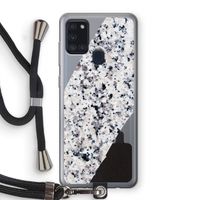 Gespikkelde marmer: Samsung Galaxy A21s Transparant Hoesje met koord Gespikkelde marmer: Samsung Galaxy A21s Transparant Hoesje met koord