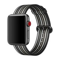 Apple origineel Woven Nylon Apple Watch 38mm / 40mm / 41mm Black Stripe - MRHC2ZM/A - thumbnail