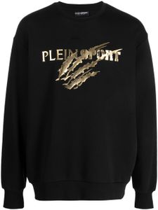Plein Sport sweat à logo imprimé - Noir