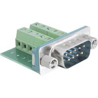 Delock Adattatore DB9 pin Maschio Terminal Block 10 pin 65269 D-sub male connector 180 ° Aantal polen: 9, 10 1 stuk(s)