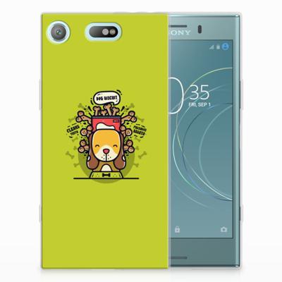 Sony Xperia XZ1 Compact Telefoonhoesje met Naam Doggy Biscuit Sony Xperia XZ1 Compact Telefoonhoesje met Naam Doggy Biscuit