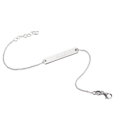 Zilveren armband met naam - Volwassenen