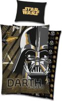 Star Wars Dekbedovertrek - Darth Vader - 140 x 200 cm Zwart/geel - thumbnail