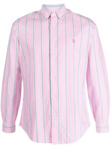 Polo Ralph Lauren chemise en coton à rayures - Rose