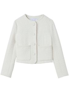 Proenza Schouler White Label veste crop à boutonnière - Blanc