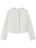 Proenza Schouler White Label veste crop à boutonnière - Blanc - thumbnail