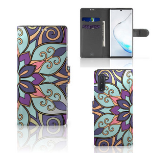 Samsung Galaxy Note 10 Hoesje Purple Flower