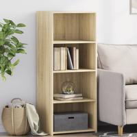 Hoge kast 50x41x124 cm bewerkt hout sonoma eikenkleurig