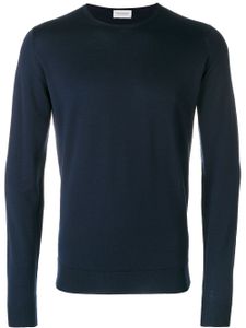 John Smedley pull à col rond - Bleu