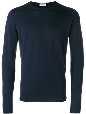 John Smedley pull à col rond - Bleu