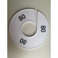 Maatring 11 cm wit/zwart 80