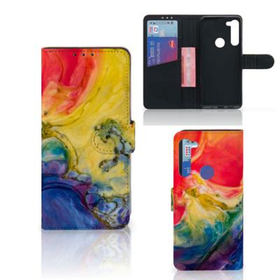 Hoesje Motorola G8 Power Watercolor Dark Hoesje Motorola G8 Power Watercolor Dark