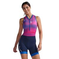 2XU Core trisuit mouwloos roze/blauw dames XS - thumbnail