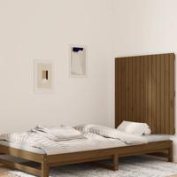 Wandhoofdbord 95,5x3x90 cm massief grenenhout honingbruin