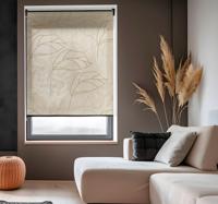 Dun plantenpatroon elegant raambekleding