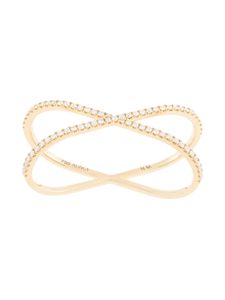 ALINKA 18kt yellow gold KATIA DUO two-finger diamond ring - Or