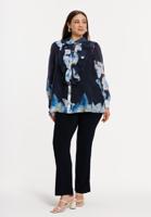 Yoek Blouse ORCHID | Blauw | Maat 54/56