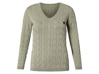 esmara Dames gebreide pullover (XS (32/34), Groen) - thumbnail