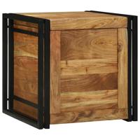 Opslagdoos met opslag Bruin 50 x 50 x 50 cm Massief acaciahout Opslagdoos met opslag Bruin 50 x 50 x 50 cm Massief acaciahout