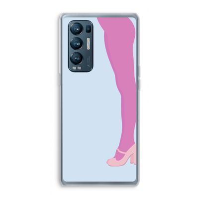 Pink panty: Oppo Find X3 Neo Transparant Hoesje