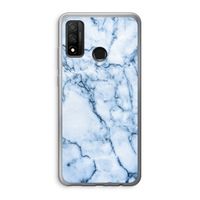 Blauw marmer: Huawei P Smart (2020) Transparant Hoesje