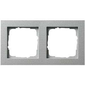 GIRA 0212 25 Frame 2-voudig E2, Standaard 55, System 55 Aluminium