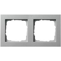 GIRA 0212 25 Frame 2-voudig E2, Standaard 55, System 55 Aluminium - thumbnail