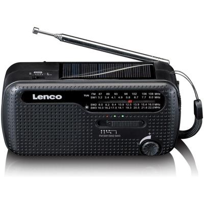 Lenco MCR-113 Noodradio FM radio Zwart