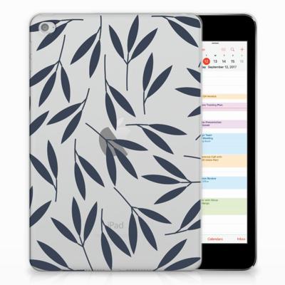 Apple iPad Mini 4 | Mini 5 (2019) | Siliconen hoesje | Leaves Blue