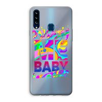 Touch Me: Samsung Galaxy A20s Transparant Hoesje
