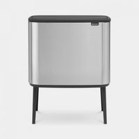 Brabantia Bo Touch prullenbak - mat grijs - 11 + 23 L