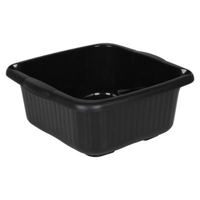Urban Living Afwasteil - recycled kunststof - 10 Liter - D34 x H15 cm - zwart - teiltjes