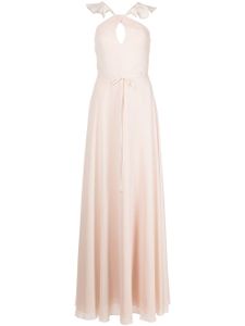 Marchesa Notte Bridesmaids robe longue à volants - Rose