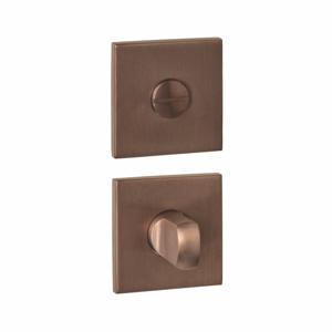 Intersteel WC-sluiting vierkant verdekt 53x53x6mm - met stift 6-8mm - PVD brons