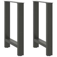 Salontafelpoten 2 st 50x(72-73) cm staal antraciet Salontafelpoten 2 st 50x(72-73) cm staal antraciet