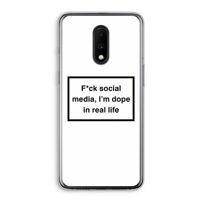 I'm dope: OnePlus 7 Transparant Hoesje