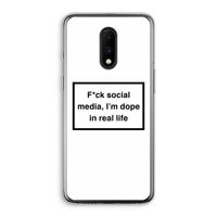 I'm dope: OnePlus 7 Transparant Hoesje