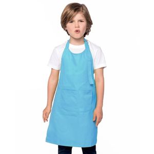 Basic keukenschort blauw voor kinderen - Keukenschorten