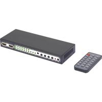 SpeaKa Professional 6 poorten HDMI-Matrix-switch Met Picture in Picture, Met afstandsbediening UHD 4K @ 60 Hz