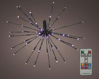 LED ster d70 cm zwart/colour changing kerstverlichting - Lumineo