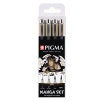 Sakura • pigma micron manga set sepia 4stuks