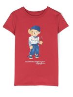 POLO RALPH LAUREN KIDS t-shirt en coton à logo imprimé - Rouge