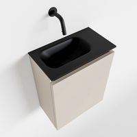 Toiletmeubel Mondiaz Ture | 40 cm | Meubelkleur Linen | Eden wastafel Urban Links | Zonder kraangat