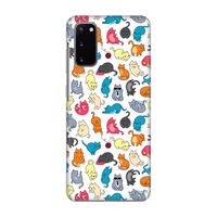 Kleurrijke katten: Volledig geprint Samsung Galaxy S20 Hoesje