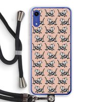 Zwarte poes: Honor Play 8A Transparant Hoesje met koord