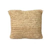 De Raffia Flores Kussenhoes - Naturel - 40x40