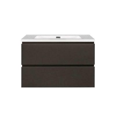 Onderkast badkamermeubel Tieme mat grijs 80x50x48cm