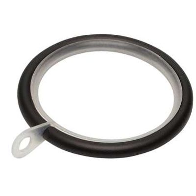10 Ringen + Inlage Ø28mm - zwart - Leen Bakker